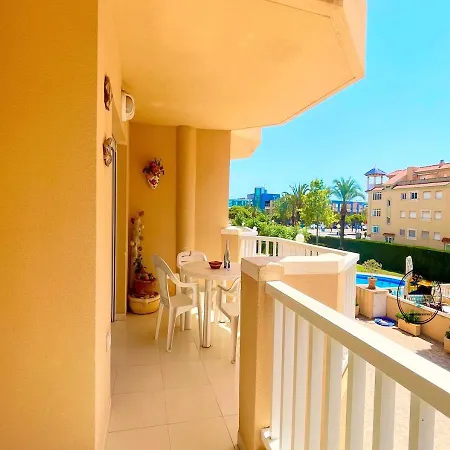 Lmha24, De Frente Marino, 2 Bedroom, 1 Bathroom With Pool View * La Manga del Mar Menor